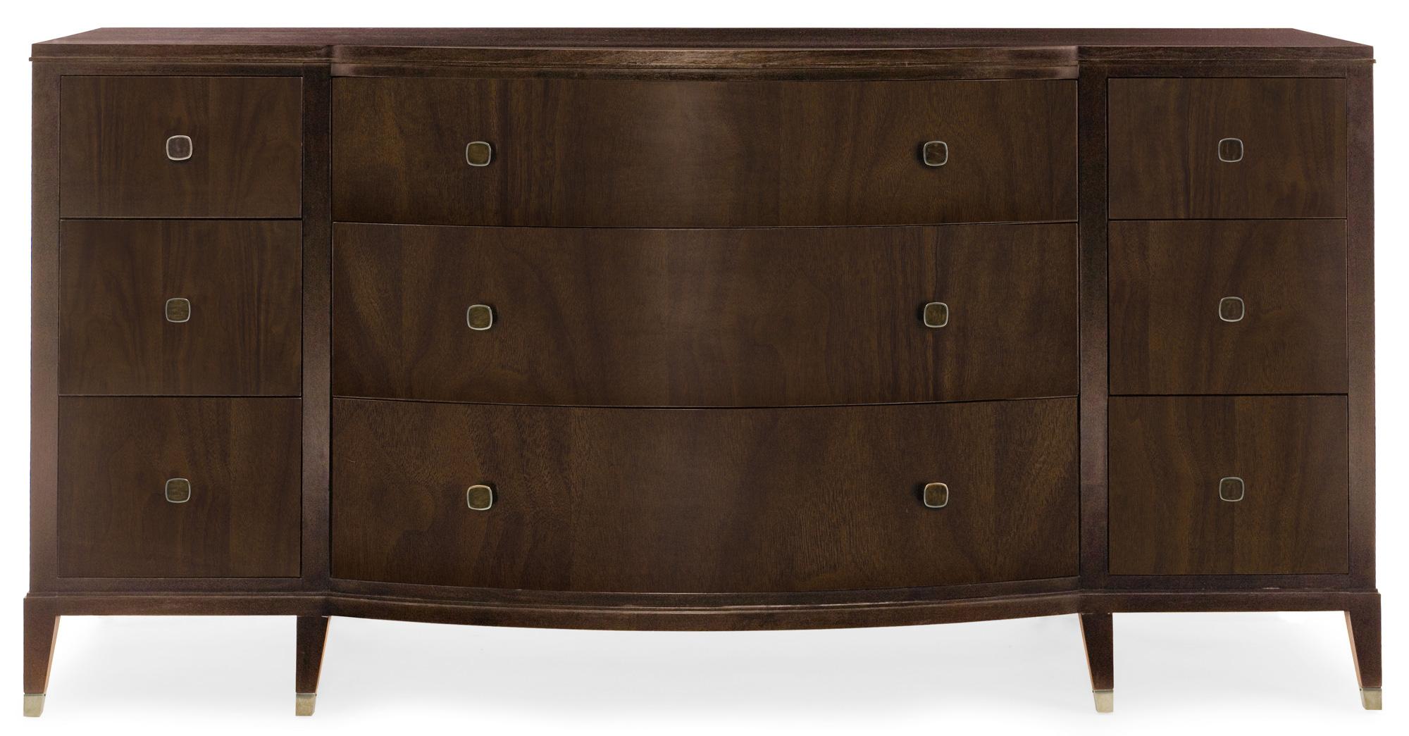 Bernhardt Haven 9 Drawer Dresser with Curved Front | Jacksonville ...